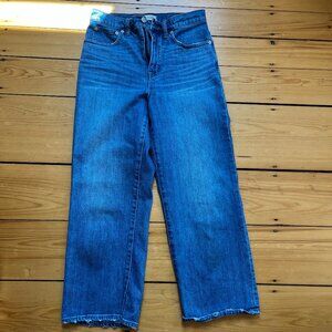 Madewell slim wide-leg crop jeans